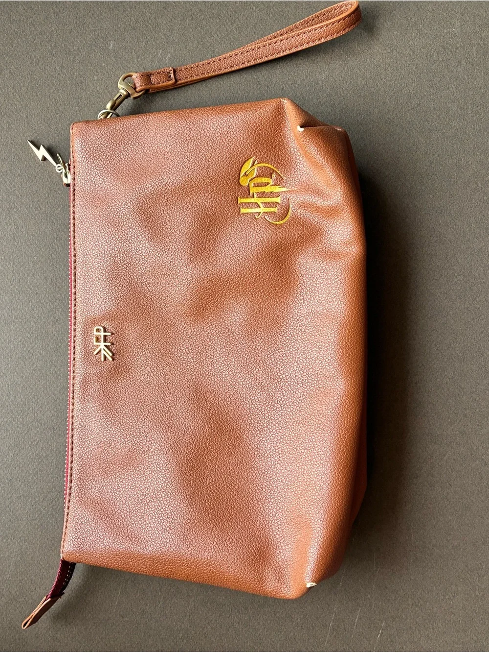 Freshly Picked Tan Leather-Effect Diaper Backpack with Matching Pouch